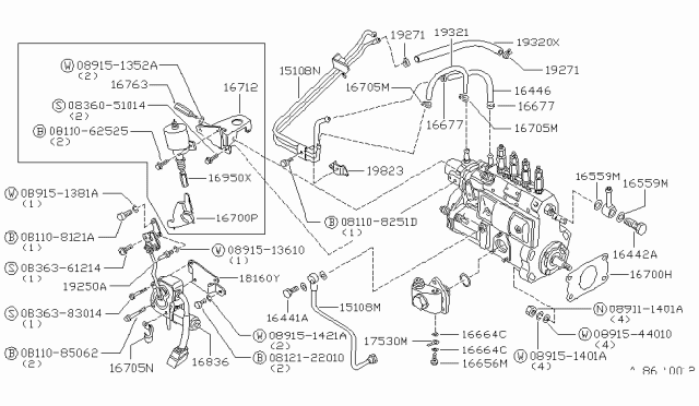 1985 Nissan 720 Pickup Fuel Injection Pump Diagram 3