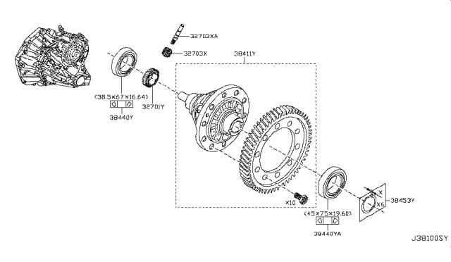 2009 Nissan Sentra Front Final Drive Diagram 2