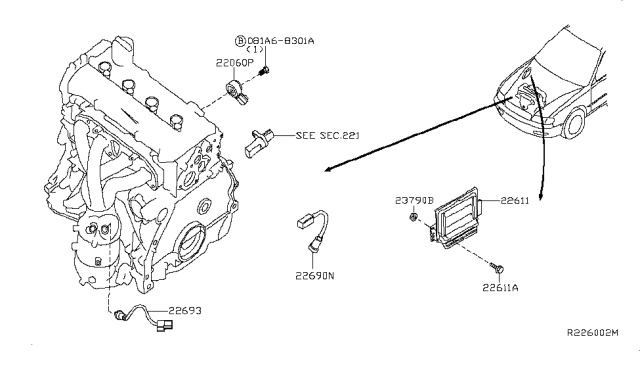 2008 Nissan Sentra Engine Control Module Diagram 2