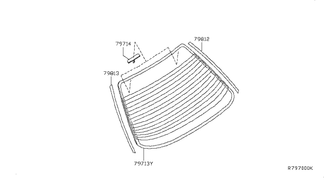 2007 Nissan Sentra Rear Window Diagram