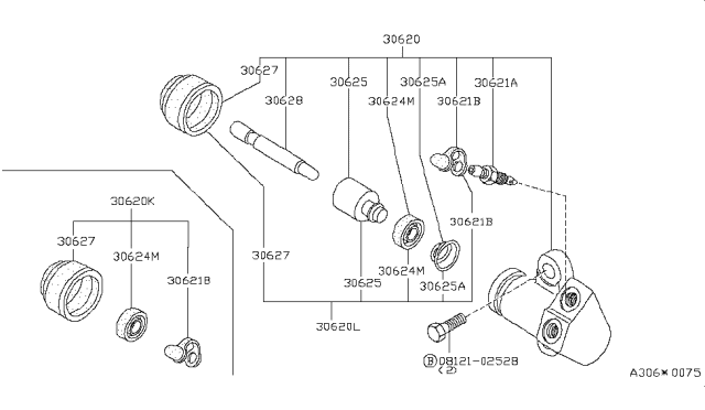 1982 Nissan 280ZX Clutch Operating Cylinder Diagram