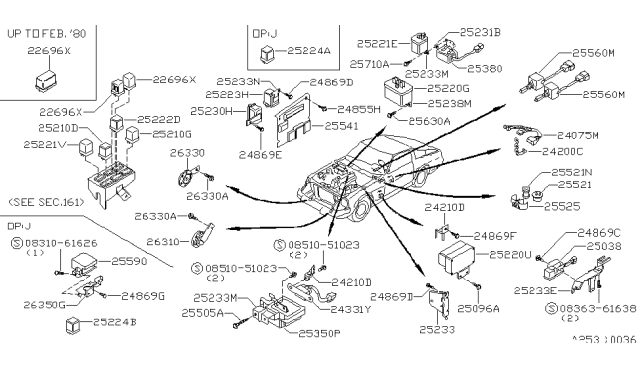 1980 Nissan 280ZX Electrical Unit Diagram 2