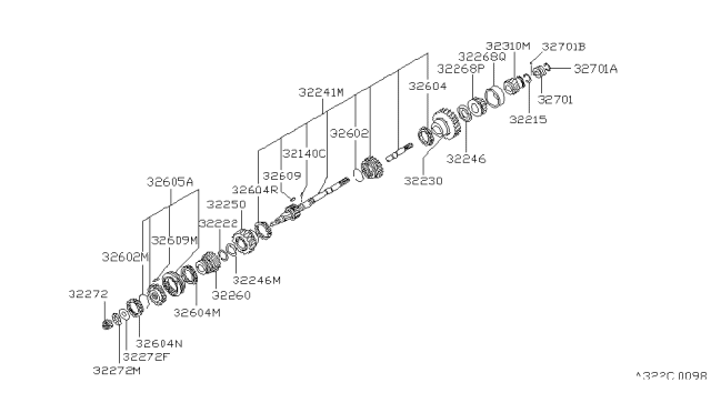 1982 Nissan 280ZX Transmission Gear Diagram 4