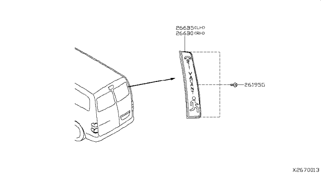 2017 Nissan NV Lamps (Others) Diagram 3