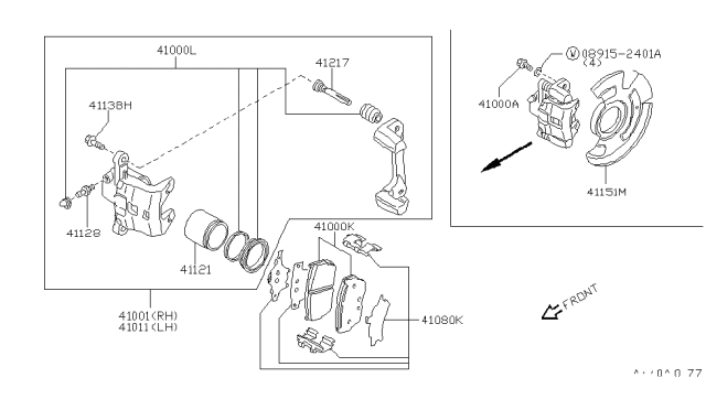 1991 Nissan Sentra Front Brake Diagram 3