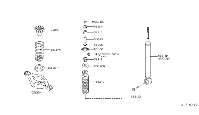 2007 Nissan Murano Washer-Special Diagram for 56113-CA000