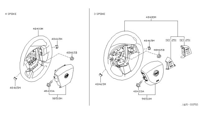 2006 Nissan Murano Steering Wheel Diagram 1
