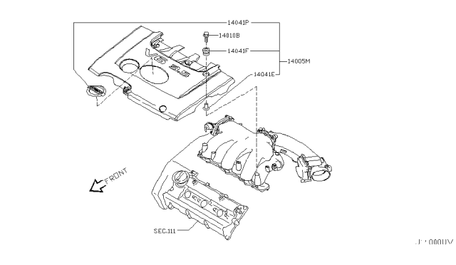 2005 Nissan Murano Manifold Diagram 1