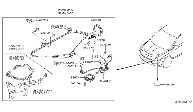 2003 Nissan Murano Headlamp Diagram 2