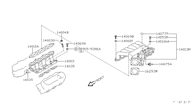 1999 Nissan Pathfinder Manifold Diagram 2
