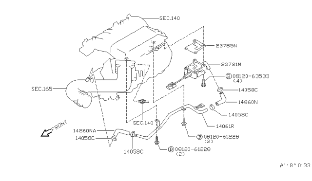 1997 Nissan Pathfinder Secondary Air System Diagram