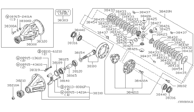 2002 Nissan Pathfinder Rear Final Drive - Diagram 2
