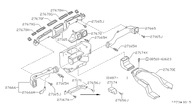 1988 Nissan Stanza Seal-URETHANE, C Diagram for 27822-D4010