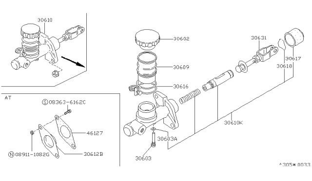 1988 Nissan Stanza Clutch Master Cylinder Diagram