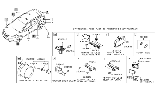 2019 Nissan Murano Electrical Unit Diagram 5