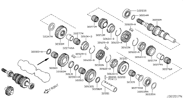 2012 Nissan Altima Transmission Gear Diagram 1