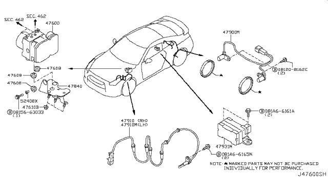 2015 Nissan GT-R Anti Skid Control Diagram