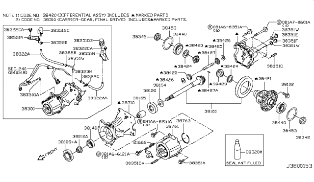 2014 Nissan Rogue Rear Final Drive Diagram