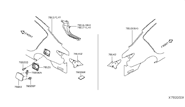 2016 Nissan Versa Rear Fender & Fitting Diagram 1