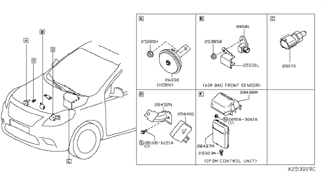 2019 Nissan Versa Electrical Unit Diagram 8