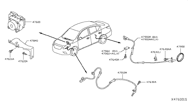 2018 Nissan Versa Anti Skid Control Diagram 2