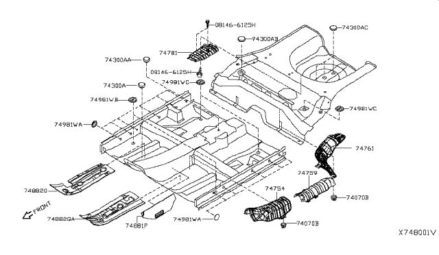 2015 Nissan Versa Floor Fitting Diagram 5