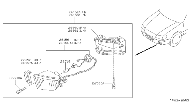 1995 Nissan Maxima Fog,Daytime Running & Driving Lamp Diagram