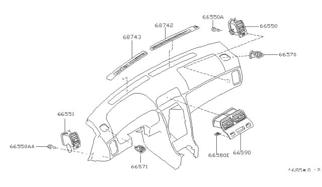 1998 Nissan Maxima Ventilator Diagram
