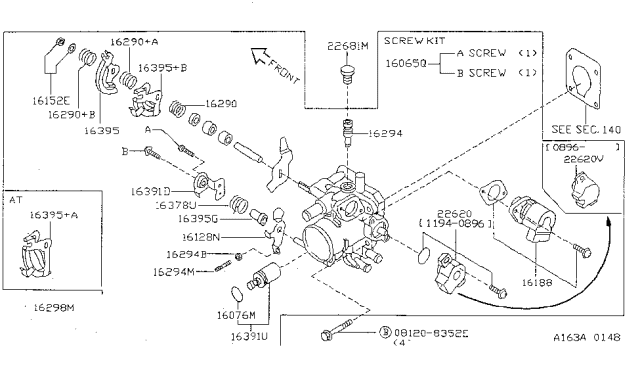 1999 Nissan Sentra Throttle Chamber Diagram 1