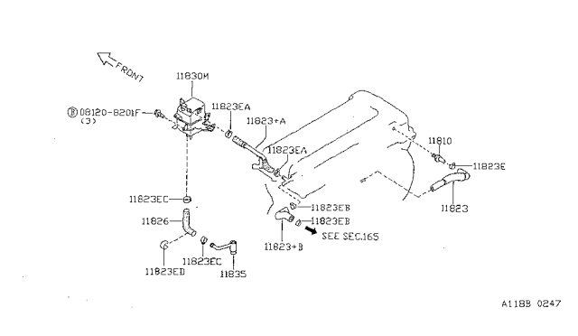 1998 Nissan Sentra Crankcase Ventilation Diagram 2