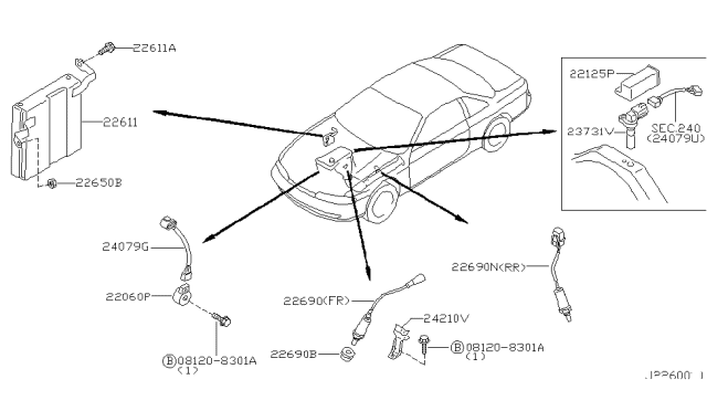 1996 Nissan 240SX Engine Control Module Diagram 2