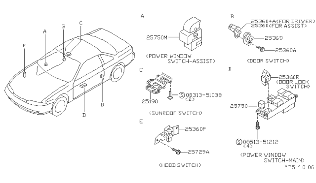 1997 Nissan 240SX Switch Diagram 1