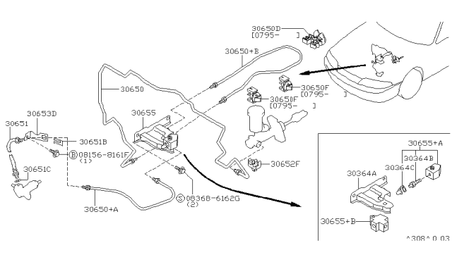 1997 Nissan 240SX Clutch Piping Diagram