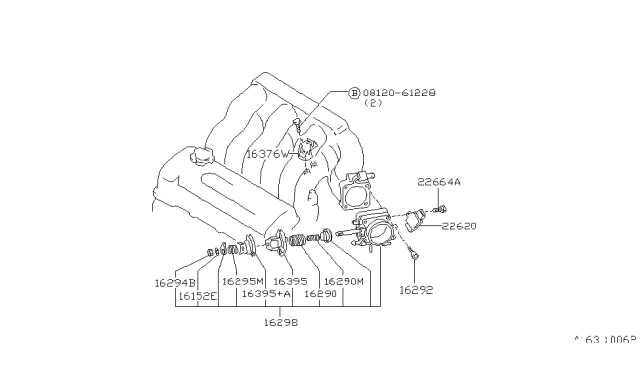 1992 Nissan Maxima Throttle Chamber Diagram 1