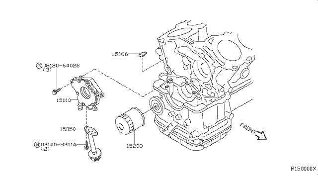 2009 Nissan Frontier Lubricating System Diagram 2