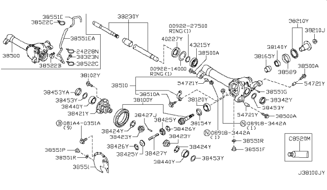 2006 Nissan Frontier Plug-Drain Diagram for 32103-4N20A