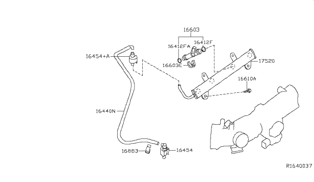 2013 Nissan Altima Fuel Strainer & Fuel Hose Diagram 1