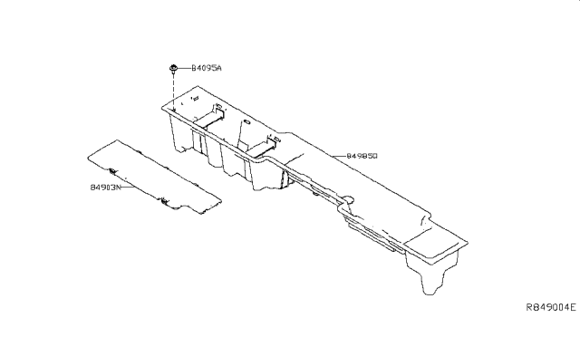 2016 Nissan Titan Trunk & Luggage Room Trimming Diagram 2