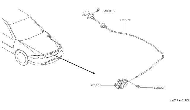 2000 Nissan Altima Hood Lock Control Diagram 2