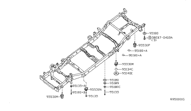 2013 Nissan Titan Body Mounting Diagram