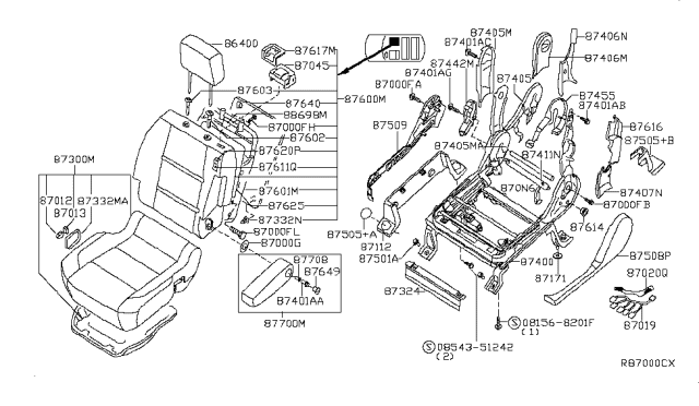 2006 Nissan Titan Front Seat Diagram 18