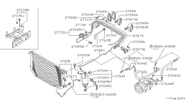 1983 Nissan Datsun 810 Switch ASY-Air Diagram for 27670-N8220