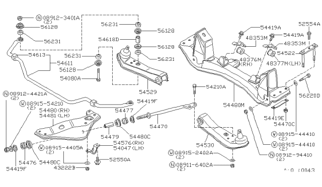 1980 Nissan Datsun 810 Washer Diagram for 08915-4405A