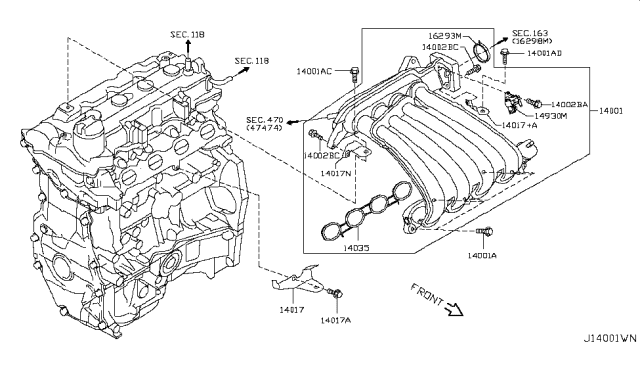 2008 Nissan Versa Manifold Diagram 4