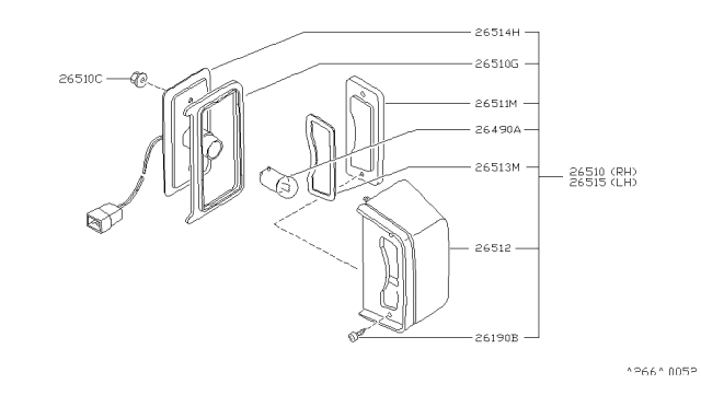 1985 Nissan Stanza Licence Plate Lamp Diagram