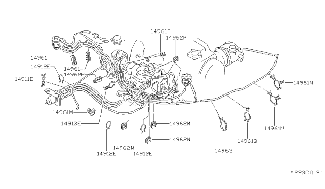 1984 Nissan Stanza Engine Control Vacuum Piping Diagram 2
