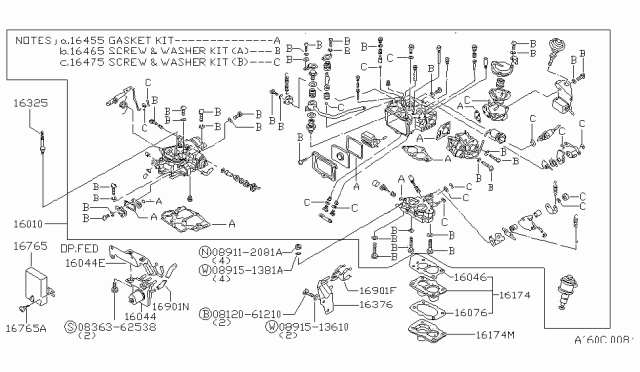 1986 Nissan Stanza Carburetor Diagram 1