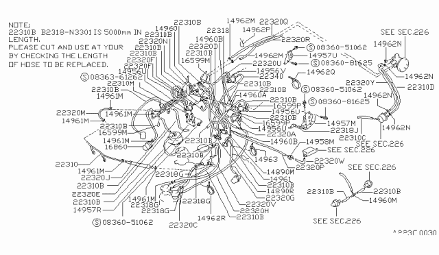 1987 Nissan Sentra Screw-Machine Diagram for 08363-61262