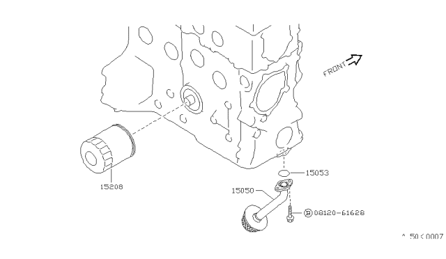 1990 Nissan Sentra Lubricating System Diagram 2