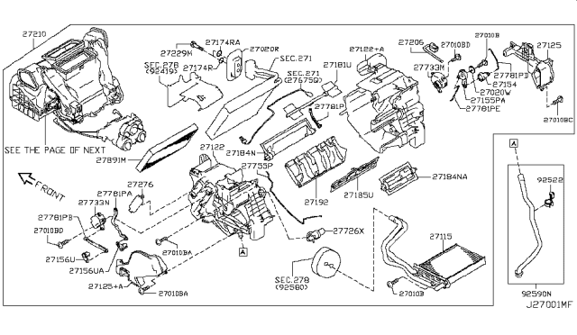 2013 Nissan Cube Air Mix Actuator Assembly Diagram for 27732-1FC0A